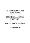 Liste des manuels scolaires 2012/2013