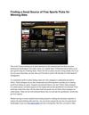 Finding a Good Source of Free Sports Picks for Winning Bets