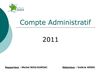 Compte administratif 2011