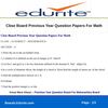 Cbse Board Previous Year Question Papers For Math 