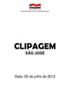 Clipagem São José 05/07/2012