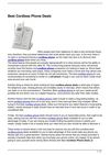 Best Cordless Phone Deals