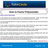 How to Factor Polynomials