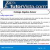 College Algebra Solver