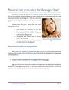 Natural hair remedies for damaged hair 