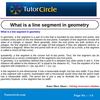 What is a line segment in geometry 