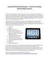 Customized iPad Apps Developers - Improve Technology Generate More Business
