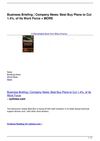 Business Briefing | Company News: Best Buy Plans to Cut 1.4%. of Its Work Force + MORE