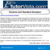 Variance and Standard Deviation