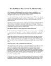 How To Make A Man Commit To A Relationship