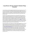 Long Distance Moving companies Maintain Things Protected