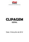 Clipagem Geral 18/07/2012