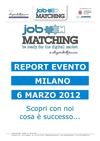 Report Job Matching Milano 2012