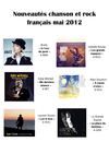 Nouveautés chanson et rock français mai 2012