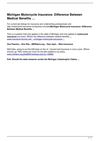 Michigan Motorcycle Insurance: Difference Between Medical Benefits …