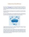 Traditional Versus Virtual PBX Service