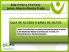 Guía de acceso a Bases de datos CUN 2012