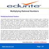 Multiplying Rational Numbers 