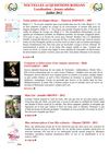 Nouvelles acquisitions romans