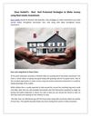 Dave lindahl’s- Best And Protected Strategies to Make money using Real estate Investment.