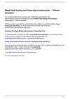 Need help buying and insuring a motorcycle. – Yahoo! Answers