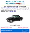 New Hindustan Motors Car Prices in India 