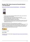 Blendtec ICB3 13Amp Commercial Smoothie Blender – 110V Refurbished