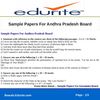 Sample Papers For Andhra Pradesh Board 