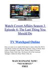 Watch Covert Affairs Season 3 Episode 4 The Last Thing You Should Do