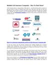 Reliable Life Insurance Companies