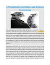 A Privatdetektiv Can Gather Legal Evidence For Any Crime