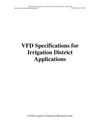 Variable Frequency Drive Specifications for Irrigation District Applications