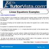 Linear Equations Examples