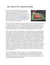 Tips To Bet on NFL Football Successfully
