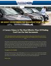 A Cursory Glance At The Most Effective Ways Of Finding Used Cars For Sale Sacramento