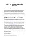 Best Mac Data Recovery Software