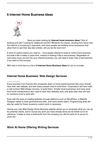 6 Internet Home Business Ideas
