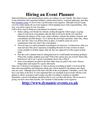 Hiring an Event Planner