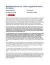 MarketReportsOnline.com - Global Luggage Market Report 2012 Edition