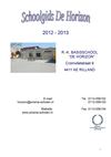 Schoolgids De Horizon 2012 - 2013