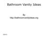Bathroom Vanity Ideas