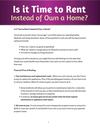 Is it Time to Rent Instead of Own a Home