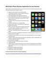 World Best iPhone Business Application for your Business