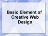 Basic Element of Creative Web Design