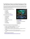 Top iPad Games Features and Game Development Tools