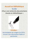 GUIDE SCD ACCUEIL EN BIBLIOTHEQUE