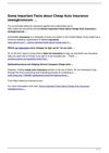 Some Important Facts about Cheap Auto Insurance newsgkromcom …