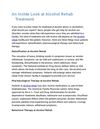 An Inside Look at Alcohol Rehab Treatment