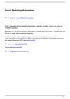 Social Marketing Automation
