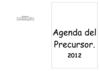 agenda para precursor reg.